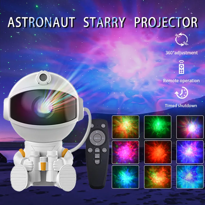 Astronaut Projector Galaxy Starry Night Lights for Bedroom LED Nebula Lamp Decoration Child Adult Holiday Gift - AliExpress 39